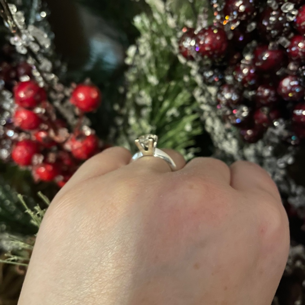 Princess Cut Solitaire Diamond Ring *Clarity Enha… - image 4